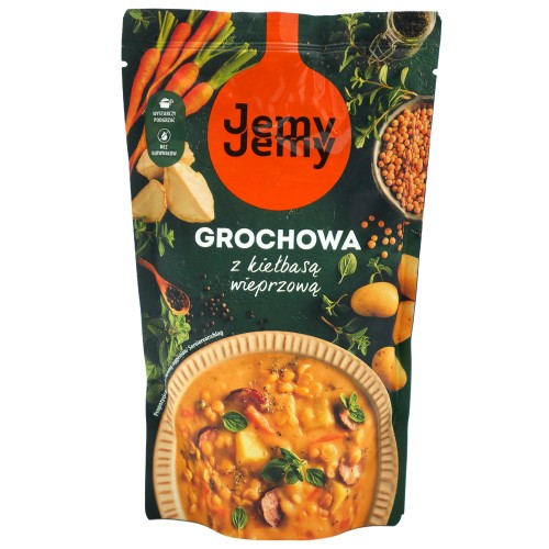 Zupa grochowa z kiełbasą wieprzową JemyJemy 450g